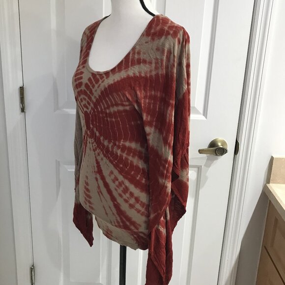 Young Fabulous & Broke Tie Dye Poncho Shirt XS - Picture 3 of 10